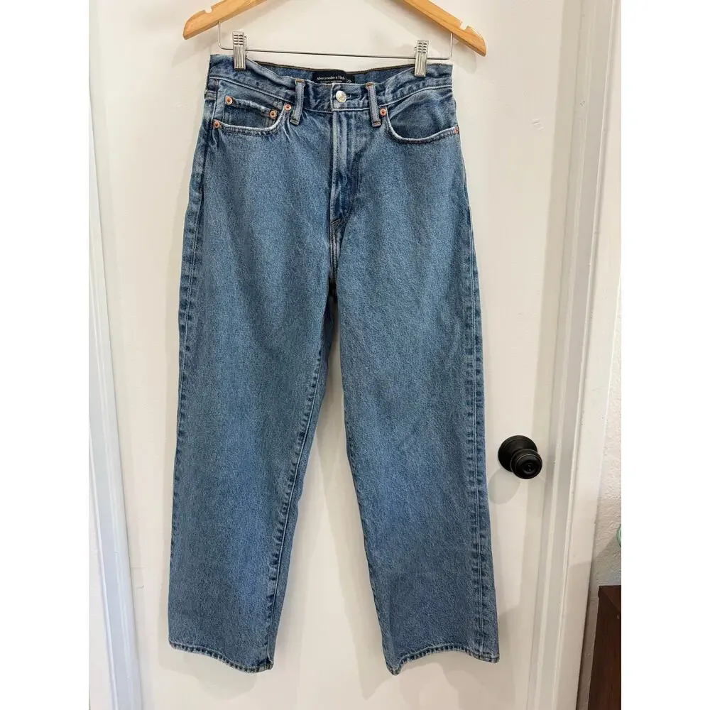Abercrombie & Fitch Authentic Rigid Denim Baggy Jeans Men’s 29x30 Medium Wash